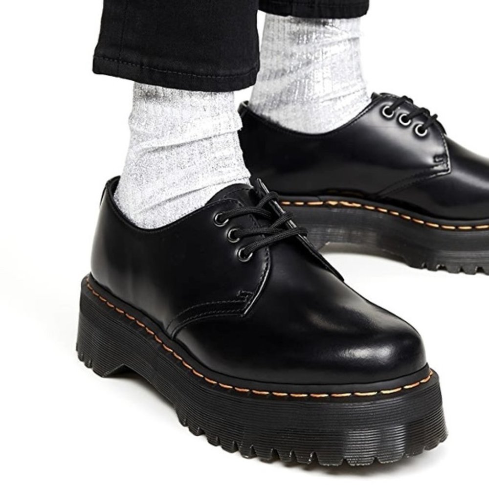 SOLD!DR. MARTENS 1461 QUAD RETRO PLATFORMS OXFORDS